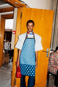 Backstage at Miu Miu Spring 2026 Ready-to-Wear Collection at Paris Fashion Week