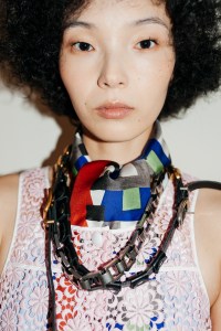 Backstage at Miu Miu Spring 2026 Ready-to-Wear Collection at Paris Fashion Week