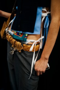 Backstage at Miu Miu Spring 2026 Ready-to-Wear Collection at Paris Fashion Week