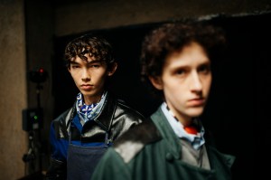 Backstage at Miu Miu Spring 2026 Ready-to-Wear Collection at Paris Fashion Week