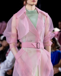 A look from Mona Alshebil Spring 2026 at Riyadh Fashion Week.