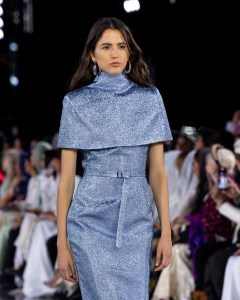 A look from Mona Alshebil Spring 2026 at Riyadh Fashion Week.