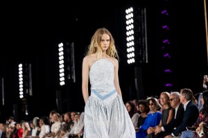 A look from Mona Alshebil Spring 2026 at Riyadh Fashion Week.