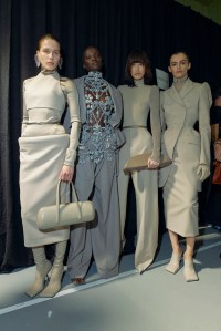 Backstage at Mugler Spring 2026 Ready-to-Wear Collection at Paris Fashion Week
