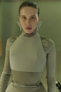 Backstage at Mugler Spring 2026 Ready-to-Wear Collection at Paris Fashion Week