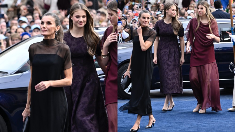 Queen Letizia of Spain and her two teenage daughters, Princess Leonor and Infanta Sofia, attended the Princesa De Asturias Awards on Friday.