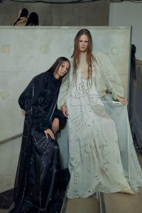 Backstage at Rick Owens Spring 2026 Ready-to-Wear Collection at Paris Fashion Week