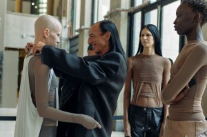 Backstage at Rick Owens Spring 2026 Ready-to-Wear Collection at Paris Fashion Week