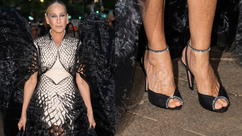Sarah Jessica Parker is seen arriving at the New York City Ballet 2025 Fall Fashion Gala at David H. Koch Theater at Lincoln Center on Wednesday in New York City.
