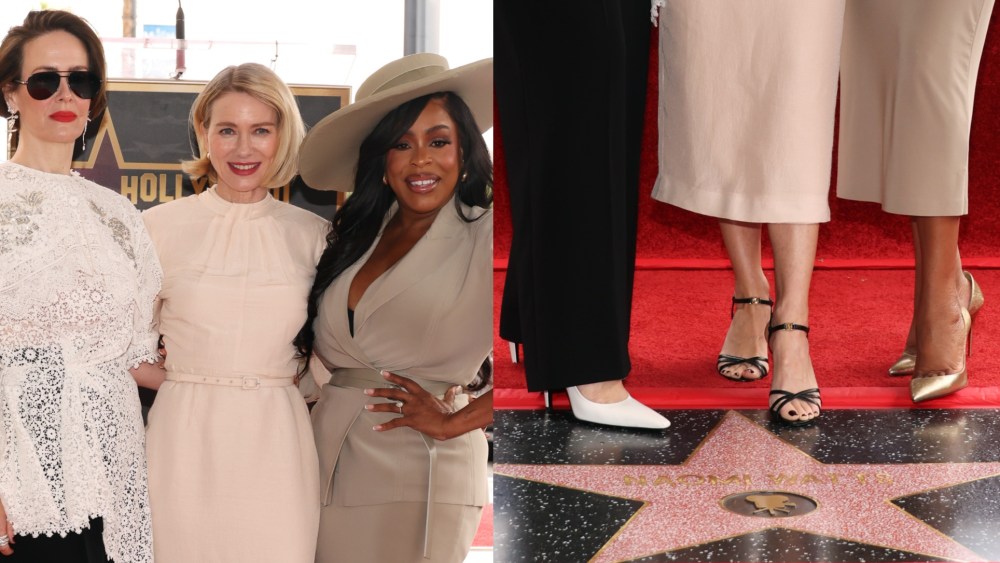Sarah Paulson and Niecy Nash at the ceremony honoring Naomi Watts with a star on the Hollywood Walk of Fame on Hollywood Blvd on Monday in Los Angeles.