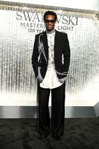 Wisdom Kaye at Swarovski Masters of Light Opening Celebration on October 28, 2025 in Los Angeles, California.