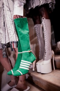 Backstage at Thom Browne Spring 2026 Ready-to-Wear Collection at Paris Fashion Week