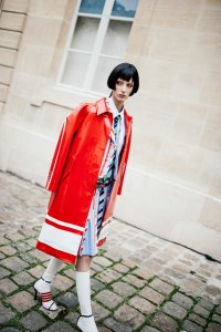 Backstage at Thom Browne Spring 2026 Ready-to-Wear Collection at Paris Fashion Week