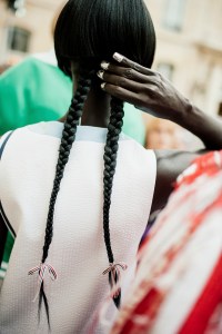 Backstage at Thom Browne Spring 2026 Ready-to-Wear Collection at Paris Fashion Week