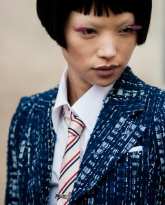 Backstage at Thom Browne Spring 2026 Ready-to-Wear Collection at Paris Fashion Week