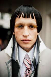 Backstage at Thom Browne Spring 2026 Ready-to-Wear Collection at Paris Fashion Week