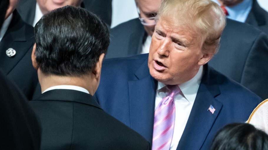 Chinese President Xi Jinping and President Donald Trump at the G20 Summit in Osaka, Japan in 2019.