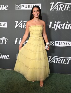 Aly Raisman at Variety's 2025 Power of Women Los Angeles, Presented by Lifetime at the Beverly Hills Hotel on October 29, 2025 in Beverly Hills, California.