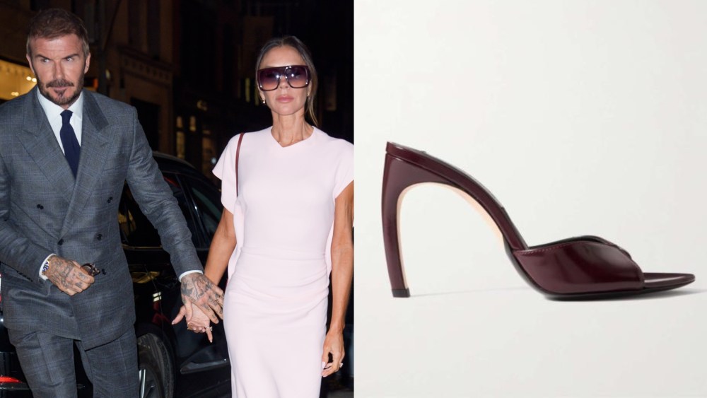 Victoria Beckham and David Beckham are seen on Wednesday in New York.