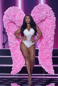 Paloma Elsesser on the runway at the Victoria's Secret Fashion Show.