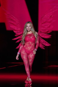 Karol G on the runway at the Victoria's Secret Fashion Show.