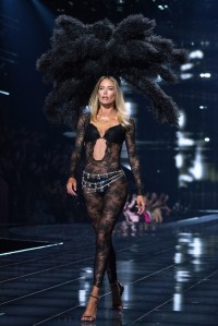 Doutzen Kroes on the runway at the Victoria's Secret Fashion Show.