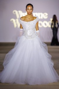 A look from Vivienne Westwood x Art of Heritage Spring 2026 at Riyadh Fashion Week.