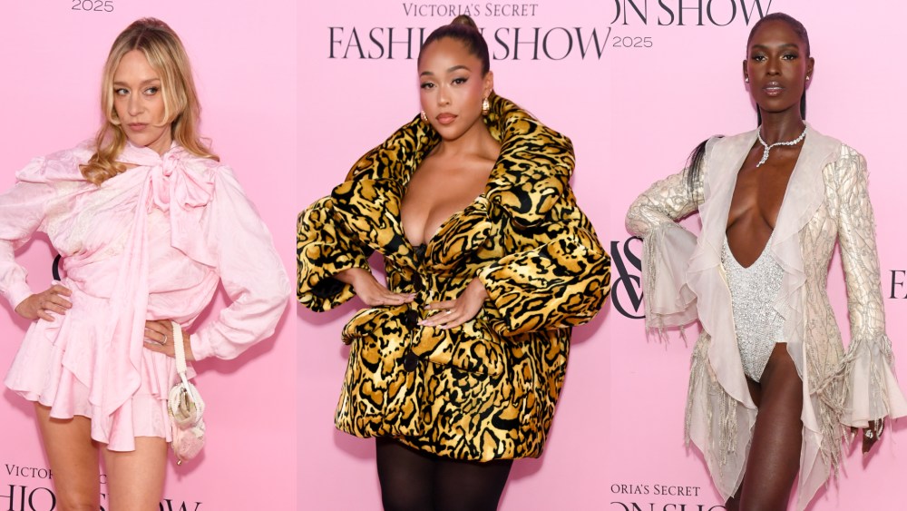 Chloë Sevigny, Jordyn Woods and Jodie Turner-Smith at the 2025 Victoria’s Secret Fashion Show on Oct. 15, 2025 in New York City.