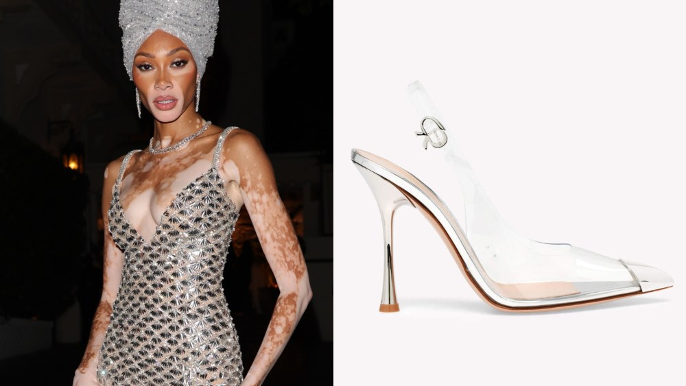 Winnie Harlow is seen on Sunday in Los Angeles, California.