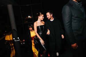 Hailey Bieber and Anthony Vaccarello