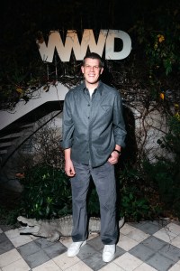 Wes Gordon at WWD115 Newsmaker Cocktail at Nine Orchard on October 27, 2025 in New York, New York.