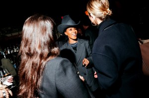 June Ambrose at WWD115 Newsmaker Cocktail at Nine Orchard on October 27, 2025 in New York, New York.