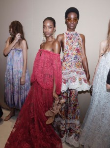 Backstage at Zimmermann Spring 2026 Ready-to-Wear Collection at Paris Fashion Week