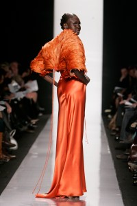A look from Chado Ralph Rucci's fall 2007 runway show in New York City at Bryant Park's Tent on February 9, 2007.