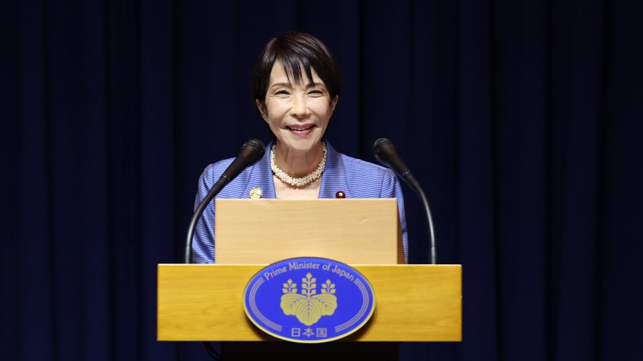 Japanese Prime Minister Sanae Takaichi.