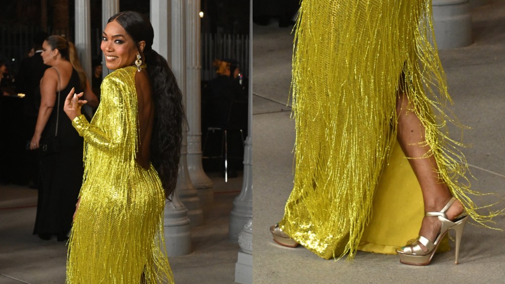 On Saturday night, Angela Bassett made an appearance at the LACMA Art + Film Gala 2025 in gold Saint Laurent platform heels.
