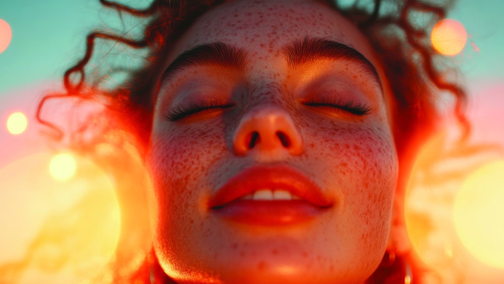 Mindful Glow Ethereal Wellness Portrait Capturing Soft Gen Z Meditation Aesthetic with Soft Golden Light, Emotional Resilience and Holistic Self-Care Transformation.