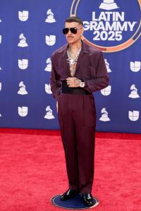 Rauw Alejandro at the 26th Annual Latin GRAMMY Awards held at the MGM Grand Garden Arena on November 13, 2025 in Las Vegas, Nevada.