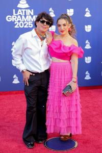 Periko and Jessi Leon at the 26th Annual Latin GRAMMY Awards held at the MGM Grand Garden Arena on November 13, 2025 in Las Vegas, Nevada.