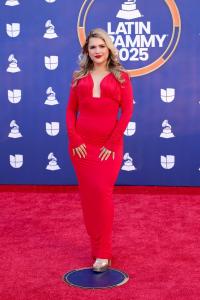 Amanda "Kiddo AI" Ibanez at the 26th Annual Latin GRAMMY Awards held at the MGM Grand Garden Arena on November 13, 2025 in Las Vegas, Nevada.