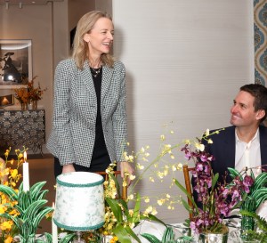 Delphine Arnault and Evan Spiegel