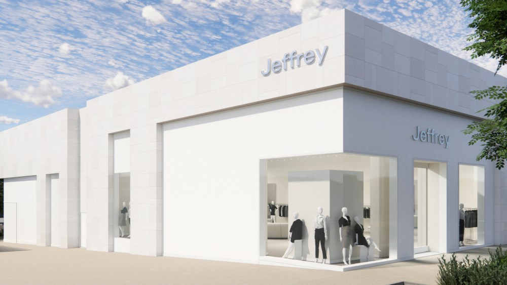 A rendering of the future Jeffrey boutique in Atlanta's Buckhead Village.