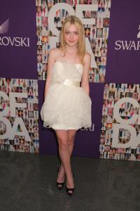 Actress Dakota Fanning attends the Council of Fashion Designers of America's 28th annual Fashion Awards at Lincoln Center's Alice Tully Hall.