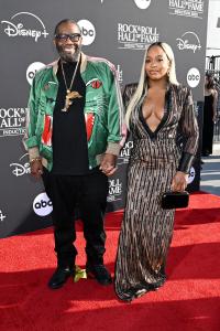 Michael "Killer Mike" Render and Shana Render at 2025 Rock & Roll Hall of Fame Induction Ceremony at Peacock Theater on November 08, 2025 in Los Angeles, California.