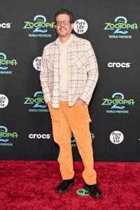 Michael Giacchino at Disney's "Zootopia 2" Premiere held at El Capitan Theatre on November 13, 2025 in Los Angeles, California.