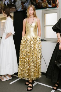 Backstage at the Gabriela Hearst Spring 2026 at Paris Fashion Week