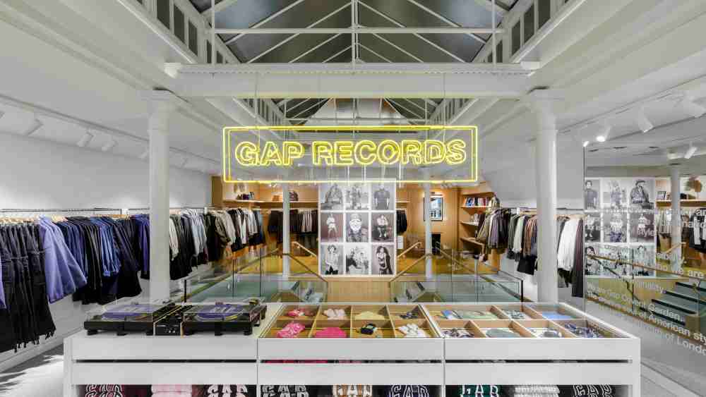 The top floor of Gap's newly-reopened Covent Garden store in London.