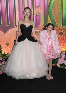 Ariana Grande and Scarlett Spears at the "Wicked: For Good" New York Premiere held at Lincoln Center for the Performing Arts on November 17, 2025 in New York, New York.