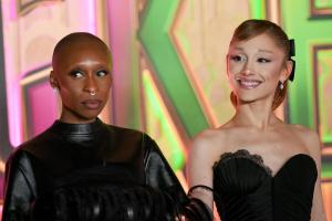 Cynthia Erivo and Ariana Grande at the "Wicked: For Good" New York Premiere held at Lincoln Center for the Performing Arts on November 17, 2025 in New York, New York.