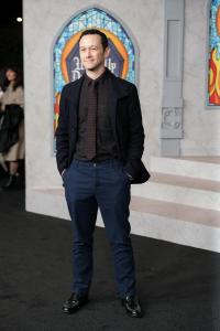 Joseph Gordon-Levitt at Netflix's "Wake Up Dead Man: A Knives Out Mystery" premiere held at the Academy Museum of Motion Pictures on November 17, 2025 in Los Angeles, California.